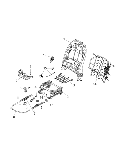 2017 Jeep Renegade  Handle-Seat RECLINER Diagram for 5YS35LXHAA