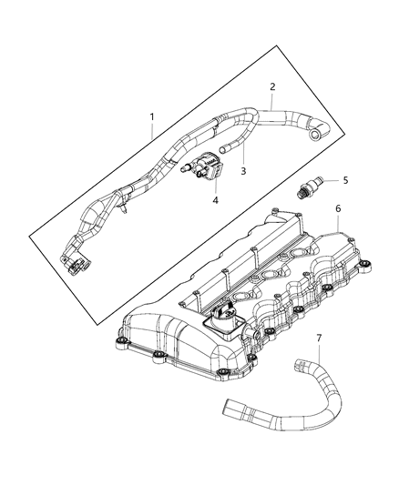 2019 Jeep Cherokee  Make Up Air Diagram for 68285606AA