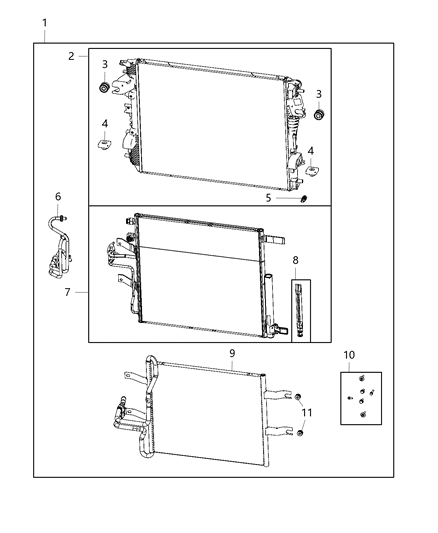 2021 Ram 1500  Module-Cooling Diagram for 68430017AB