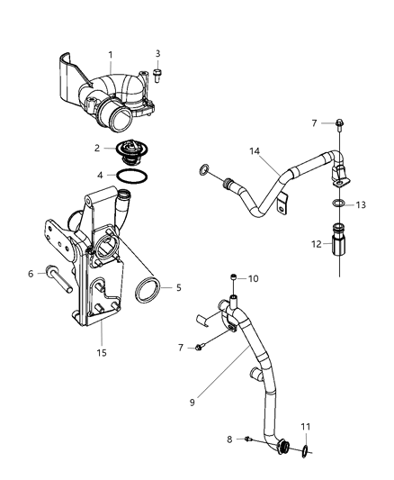 2011 Ram 3500  THRMOSTAT Diagram for 68067109AA
