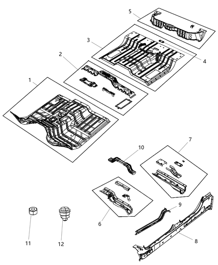 2018 Ram 3500  Panel-Close Out Diagram for 68033966AA