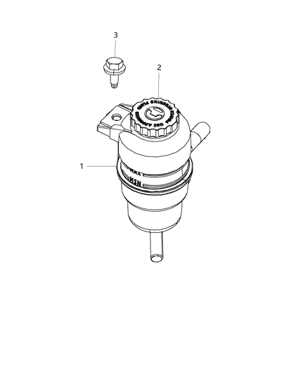 2015 Dodge Journey  Cap-Power Steering Reservoir Diagram for 68149659AA