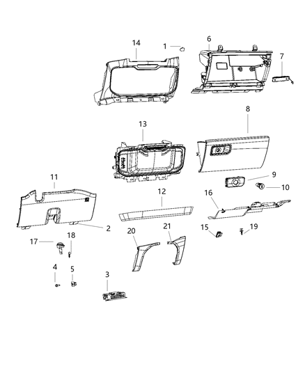 2019 Ram 1500 Bulb Diagram for L0000906