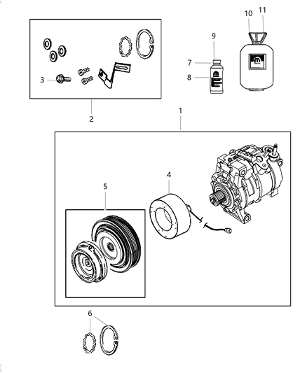 2014 Ram 1500  *LUBRICANT-A/CCOMPRESSOR Diagram for 82300102AB