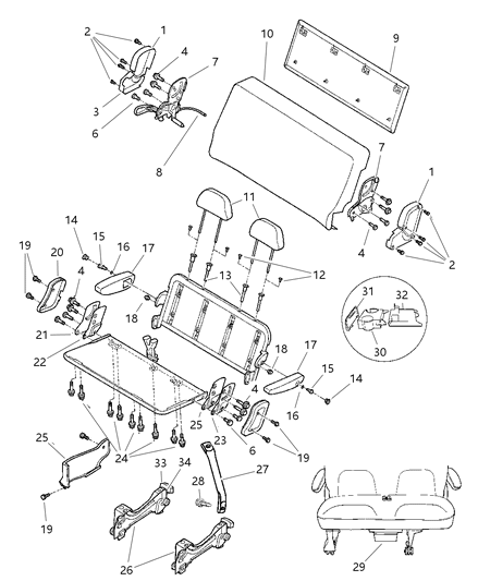 1997 Dodge Grand Caravan Washer-Wave Diagram for 4882234