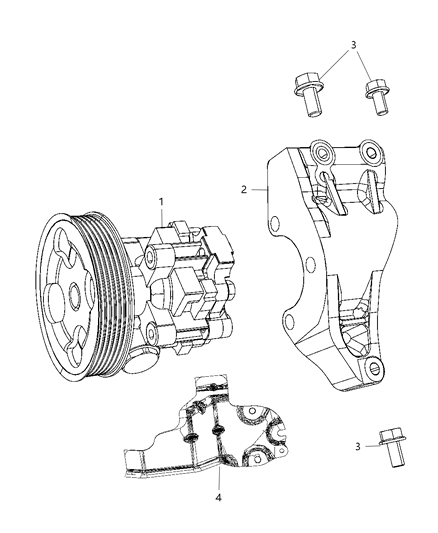 2013 Chrysler 200  Reservoir-Power Steering Reservoir Diagram for 68081036AA