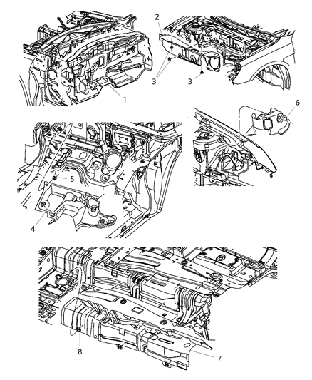 2013 Chrysler 200  SILENCER-Tunnel Diagram for 5155657AD