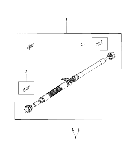 2019 Dodge Charger  Drive Shaft Rear Diagram for 53010693AI