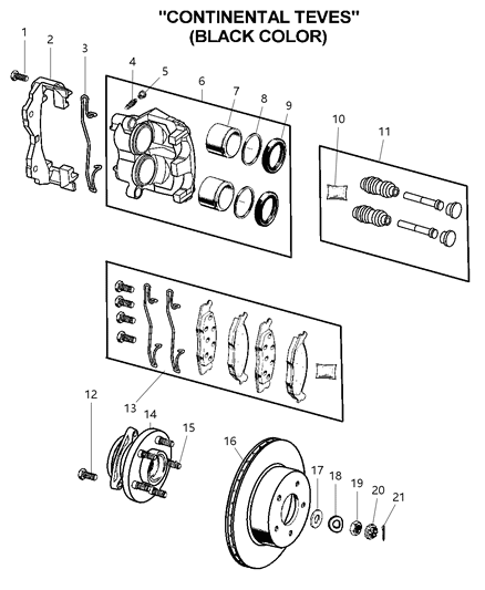 2000 Jeep Grand Cherokee  Hub-Brake Diagram for 2AMVH679AA