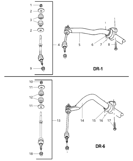 2002 Dodge Ram 1500  Nut-HEXAGON Lock Diagram for 6506746AA