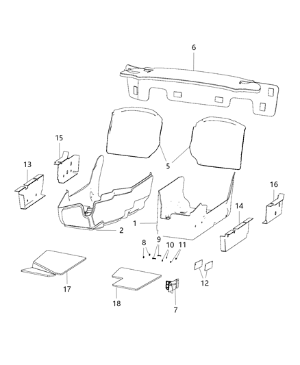2017 Dodge Viper  Footrest Diagram for 4865929AF