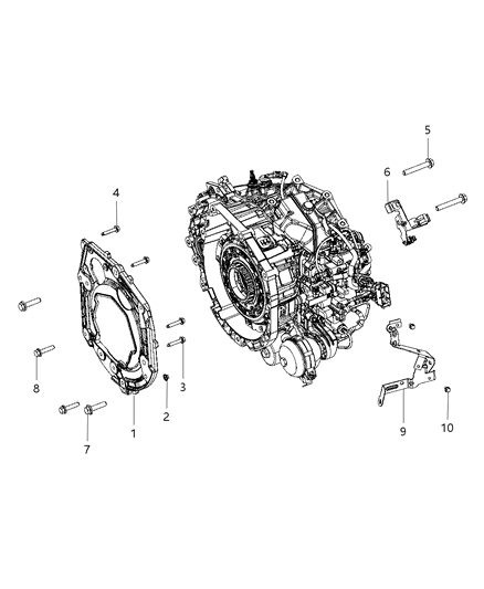 2012 Dodge Dart  Nut-Hexagon Diagram for 6509679AA