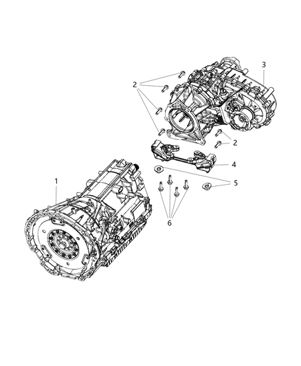 2020 Jeep Gladiator  INSULATOR-Transmission Mount Diagram for 68328249AE
