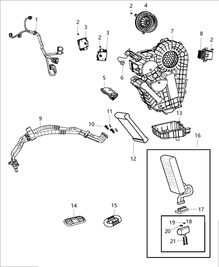 2020 Dodge Grand Caravan  Plug-Access Hole Diagram for 5109588AA
