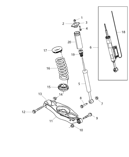 2014 Chrysler 300  Bolt-HEXAGON Head Diagram for 6104424AA