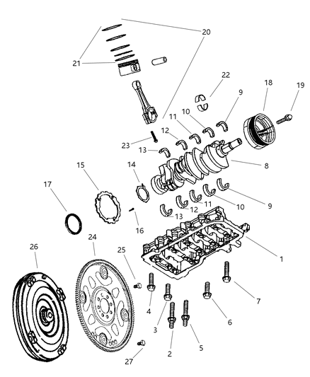 2003 Dodge Durango  Converter Diagram for R4736587AD