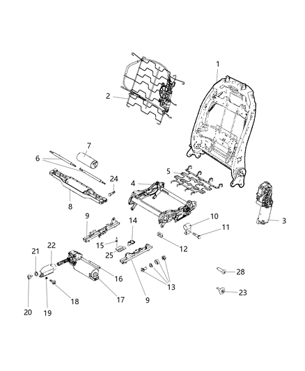 2020 Jeep Renegade  Screw-Seat Diagram for 68202252AA
