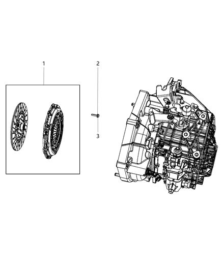 2019 Jeep Compass  Screw-HEXAGON FLANGE Head Diagram for 6512120AA