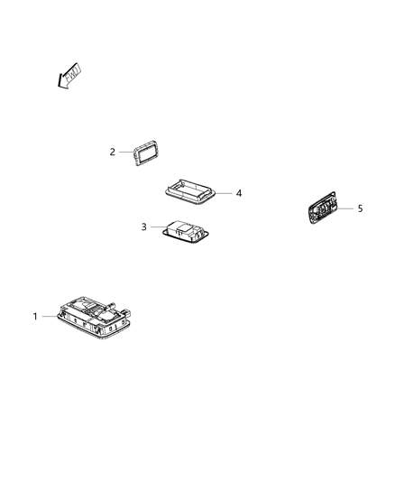 2015 Ram ProMaster City  Bulb Diagram for 68096966AA