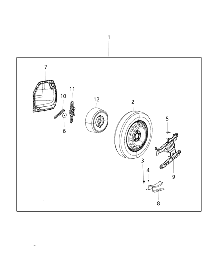 2017 Chrysler Pacifica  Tray-Component Diagram for 68268705AD