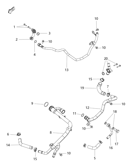 2015 Ram 1500  Retainer Diagram for 68147603AB
