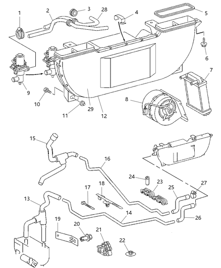 2002 Dodge Sprinter 3500  Clamp-Hose Diagram for 6104781AA