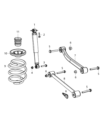 2020 Jeep Gladiator  ABSBR Pkg-Suspension Diagram for 68465831AF
