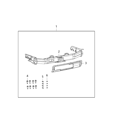 2016 Jeep Grand Cherokee Hitch-Trailer Diagram for 52124606AF