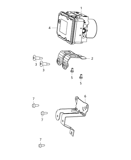 2015 Dodge Dart  Screw Diagram for 6510471AA