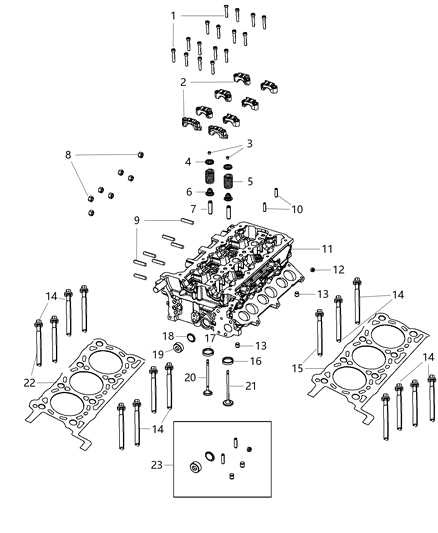 2021 Ram 1500  DOWEL Pin-DOWEL Diagram for 68490002AA