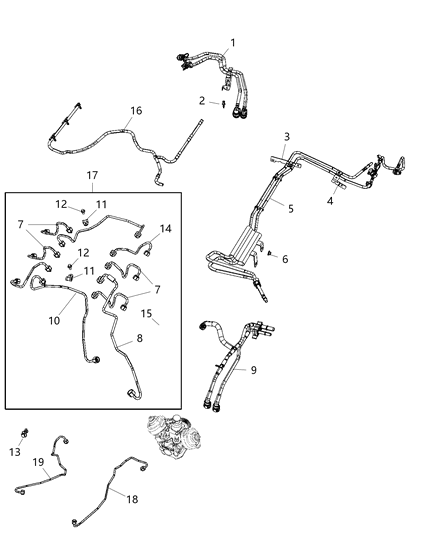 2021 Jeep Gladiator  Fuel Feed To Pump Diagram for 68504397AA