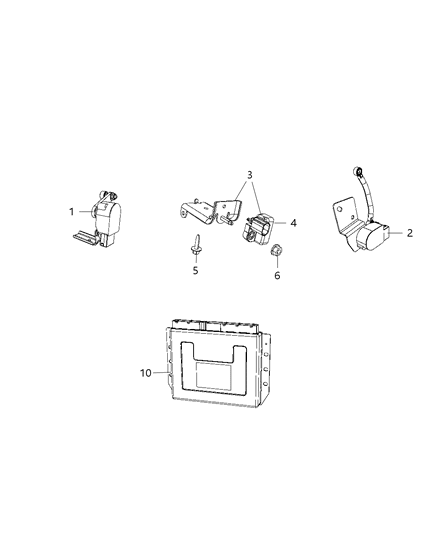 2019 Dodge Durango  Module-Active DAMPENING Diagram for 68305565AB