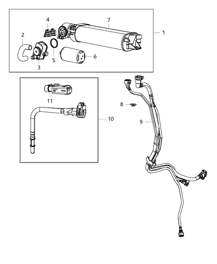 2020 Dodge Challenger  CANISTER-Vapor Diagram for 68423700AB