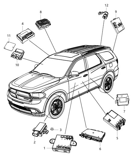 2015 Dodge Durango  Module-Body Controller Diagram for 68236139AC