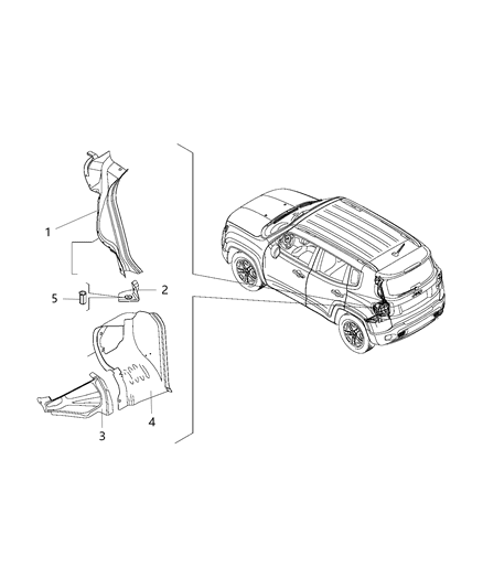 2019 Jeep Renegade  Ball Stud Diagram for 68200918AA