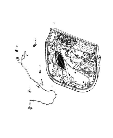 2020 Chrysler Pacifica  Switch-Fuel Door Diagram for 68269150AA