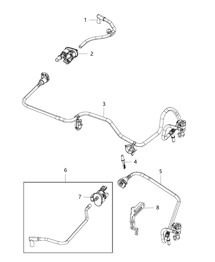 2019 Dodge Durango  Hose-PURGE Diagram for 68250915AD