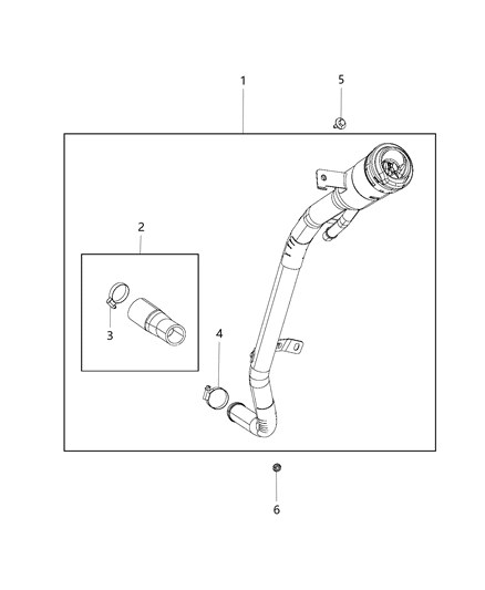 2021 Jeep Compass  Tube-Fuel Filler Diagram for 57009154AE