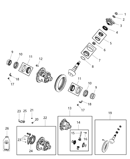 2018 Ram 2500  Bolt-Ring Gear Diagram for 68216935AA