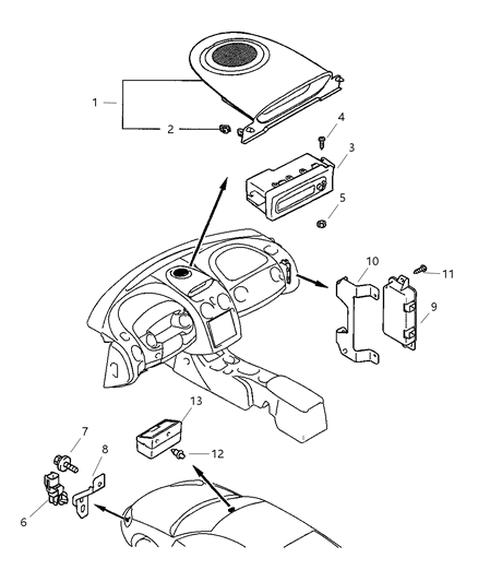 2001 Dodge Stratus  Sensor-Ambient Temperature Diagram for MR320628