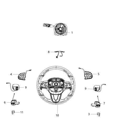 2020 Dodge Durango  Switch-Speed Control Diagram for 68321895AA