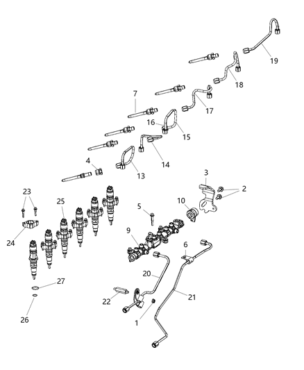 2020 Ram 4500  Sensor-Fuel Pressure Diagram for 68447763AA