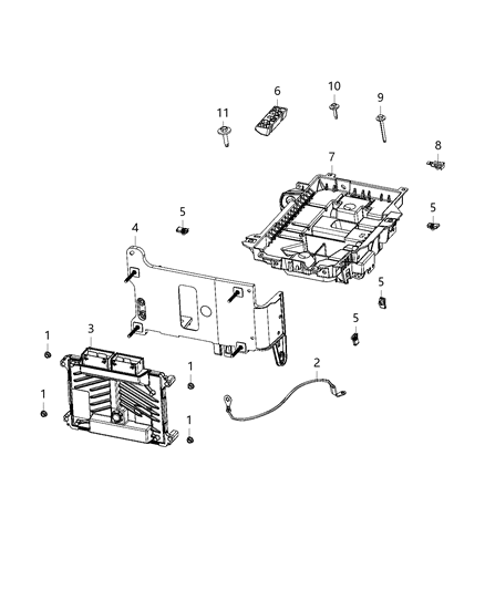 2020 Jeep Cherokee  Strap-Ground Diagram for 56029175AA