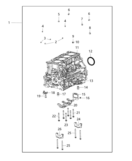 2019 Jeep Cherokee  Plug-Pipe Diagram for 6510012AA