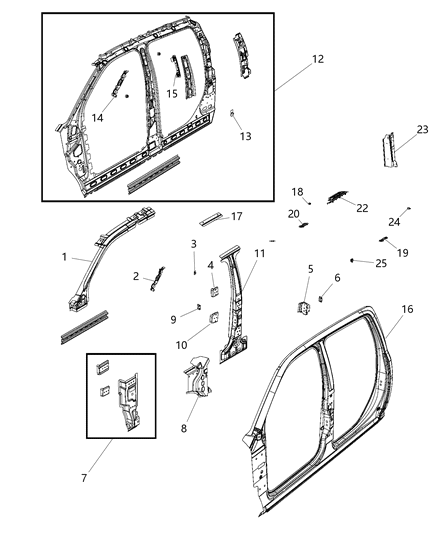 2014 Ram 3500 Plate Diagram for 68036991AA