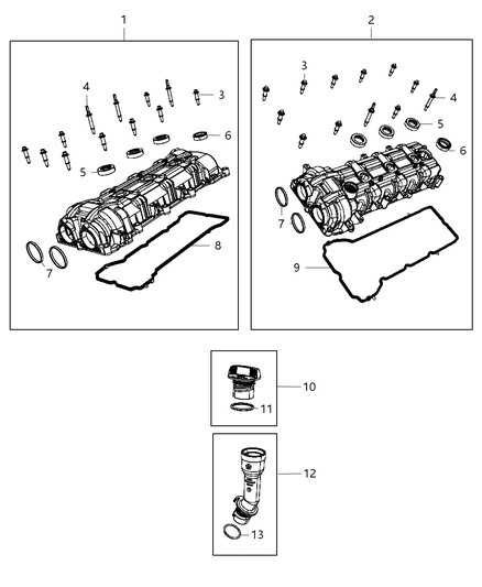 2017 Jeep Grand Cherokee Tube-Oil Filler Diagram for 5184999AC