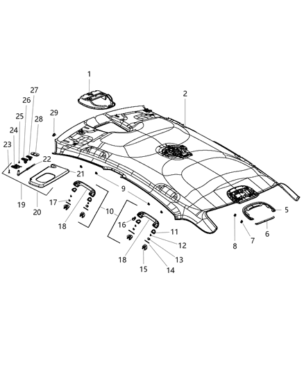2016 Dodge Dart Clip-U Type Diagram for 68186731AA