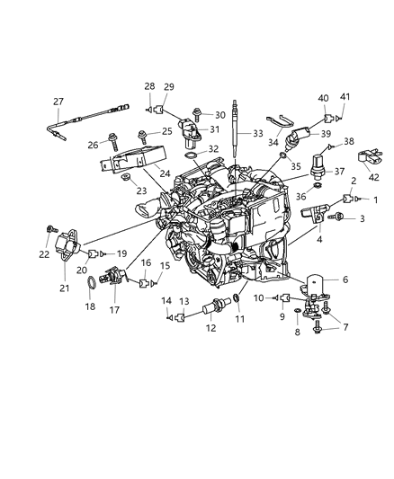 2009 Dodge Sprinter 3500  Screw-TORX Diagram for 6104012AA