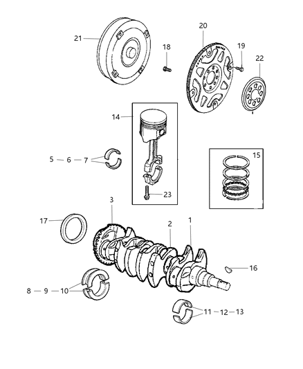 2005 Chrysler PT Cruiser  Torque Diagram for 5018956AB