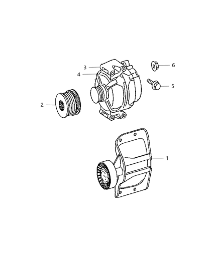 2007 Dodge Sprinter 2500  ALTERNATR-Engine Diagram for 4801250AD